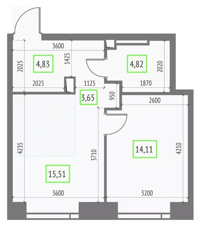 1-комнатная квартира: Москва, СВАО, Бутырский район (42.92 м) - Фото 1