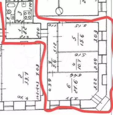 3-к. квартира, 78,6 м, 3/3 эт. - Фото 0