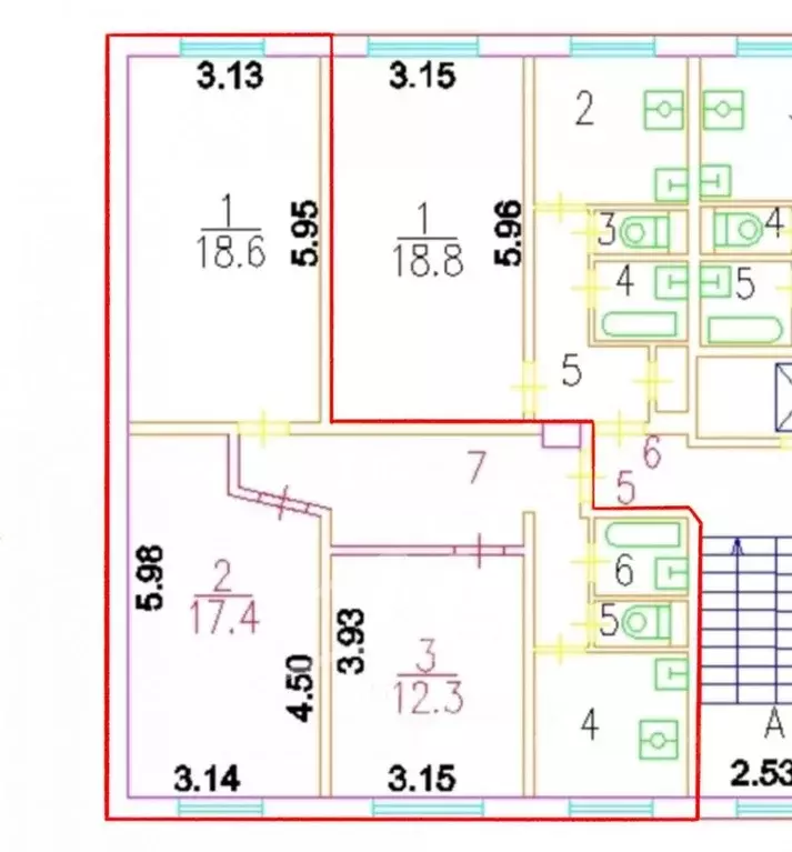 3-к кв. Москва Вешняковская ул., 1К2 (58.1 м) - Фото 1