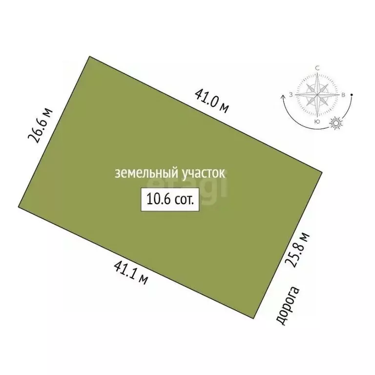 Участок в Мордовия, Лямбирский район, с. Берсеневка ул. Восточная, 46 ... - Фото 1