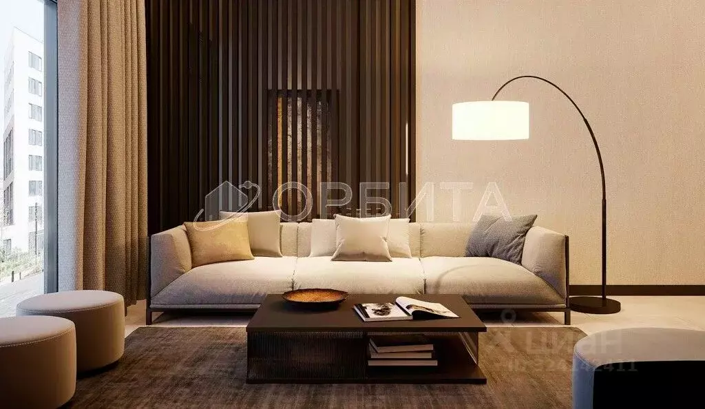 2-к кв. Тюменская область, Тюмень Мысовская ул., 26к1 (59.3 м) - Фото 2