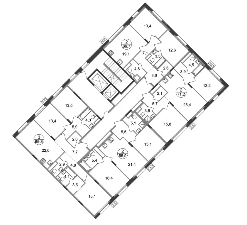 2-к кв. Московская область, Одинцовский городской округ, Заречье пгт ... - Фото 2