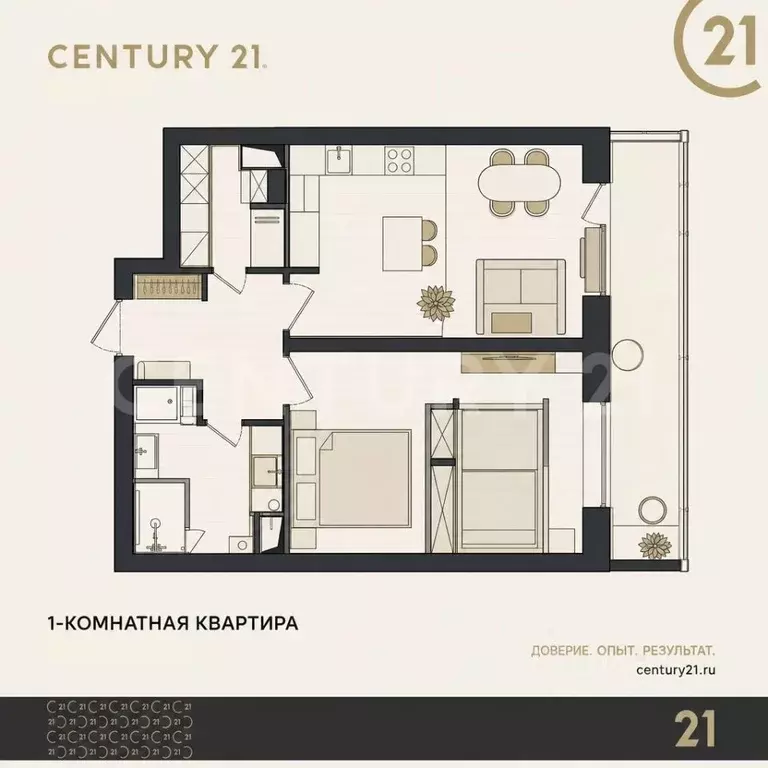 1-к кв. Санкт-Петербург ул. Федора Котанова, 5к1 (44.2 м) - Фото 2
