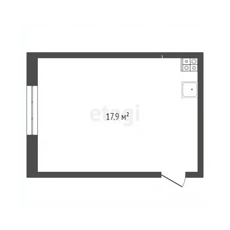 Комната Коми, Ухта ул. Сенюкова, 49 (17.9 м) - Фото 2