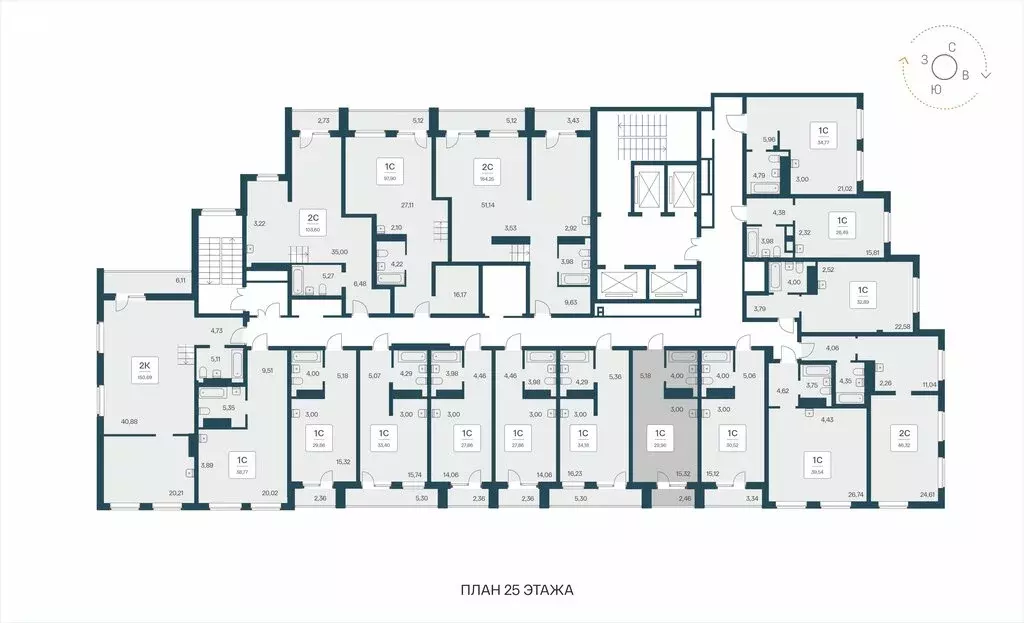 Квартира-студия: Новосибирск, Красный проспект, 180 (29.96 м) - Фото 1
