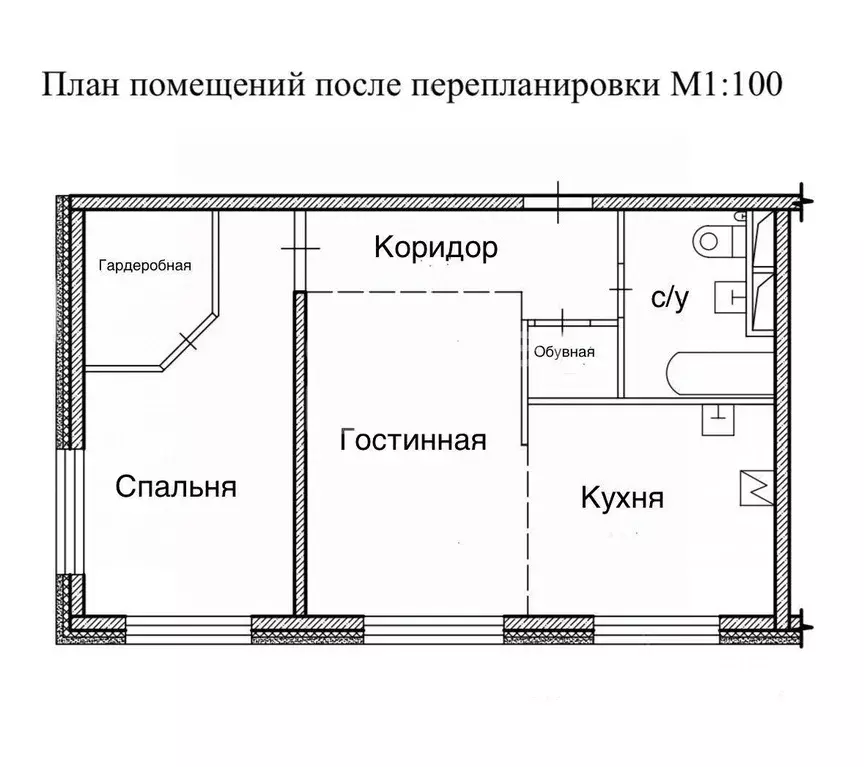Квартира, 2 комнаты, 55 м - Фото 1
