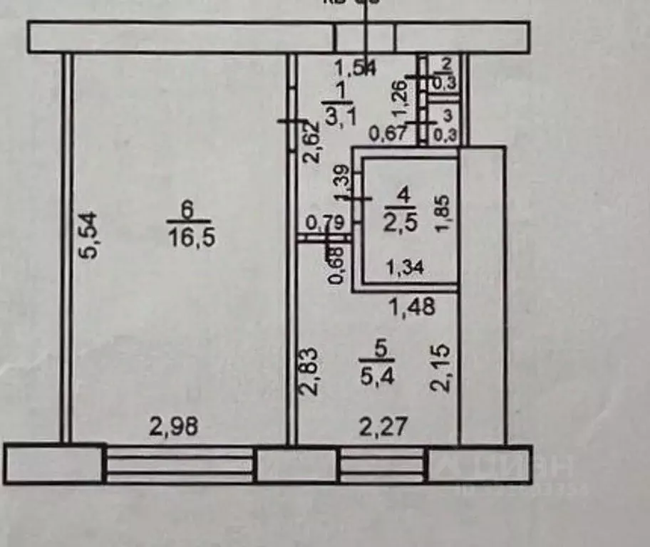 1-к кв. Оренбургская область, Оренбург ул. Дружбы, 3/1 (28.1 м) - Фото 1