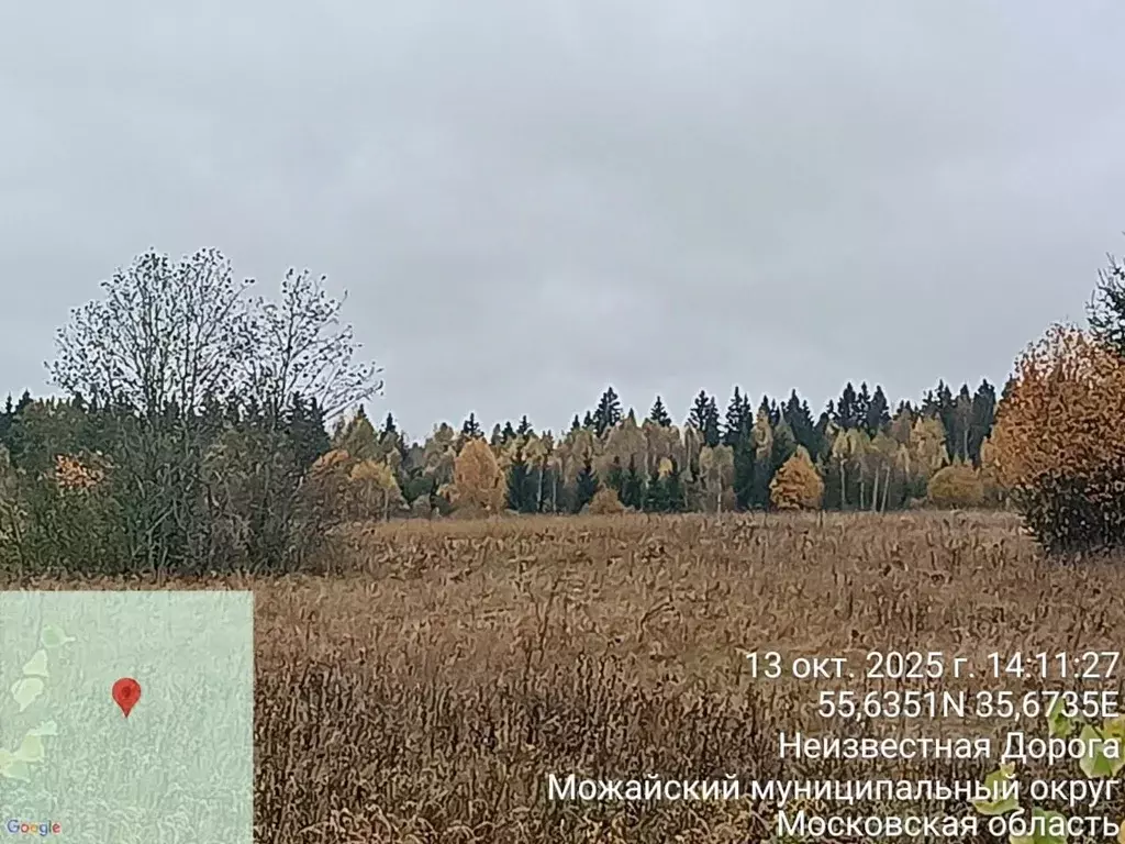 Участок в Московская область, Можайский муниципальный округ, д. ... - Фото 1