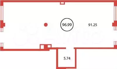 Продам помещение свободного назначения, 96.99 м - Фото 0