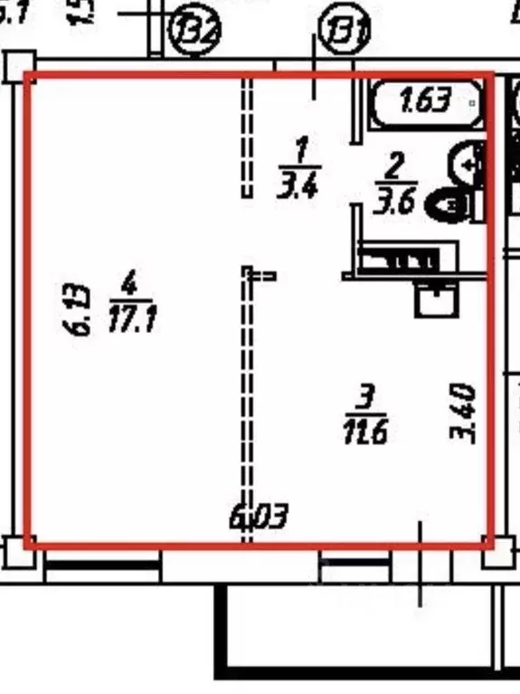 1-к кв. Иркутская область, Иркутск ул. Варламова, 102 (39.7 м) - Фото 2