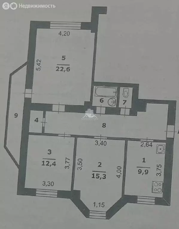 3-комнатная квартира: Белгород, улица Николая Чумичова, 70 (80.9 м) - Фото 1