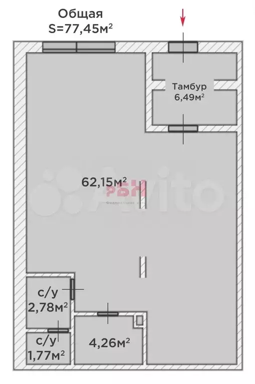 Торговое 77 м2 в новом ЖК тмн - Фото 0