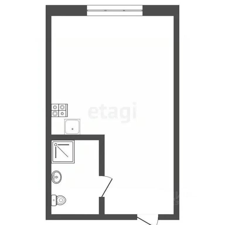 Студия Кемеровская область, Кемерово ул. Мичурина, 61 (23.0 м) - Фото 2