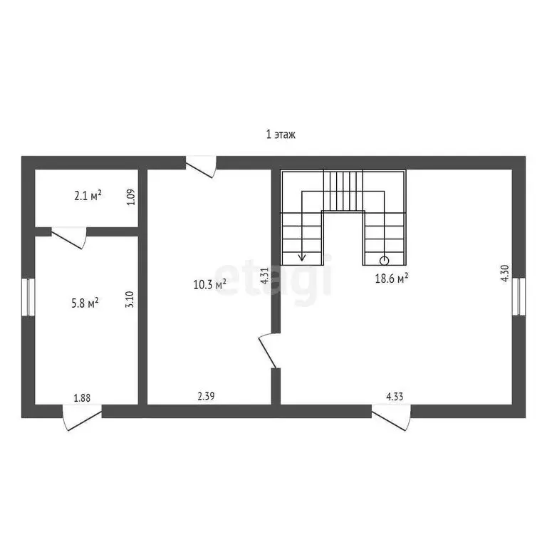 Дом в посёлок городского типа Троицкое, Дачная улица (70 м) - Фото 2