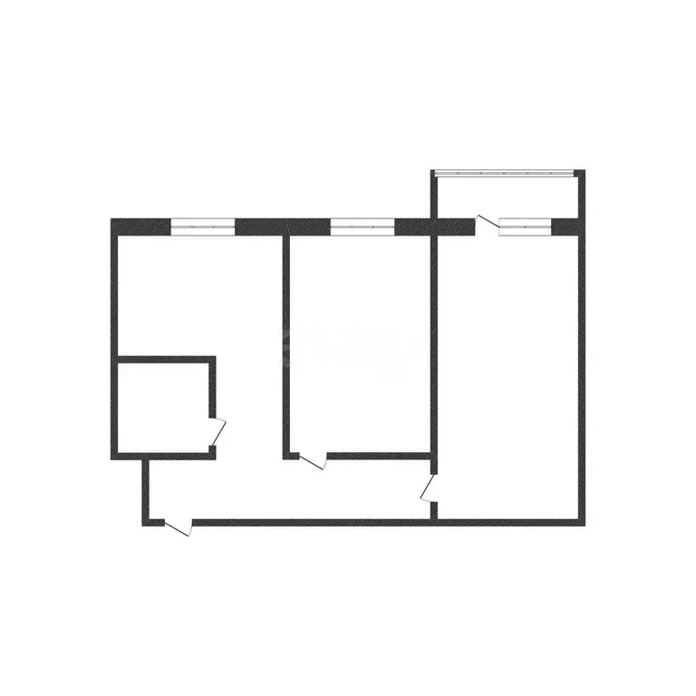 2-комнатная квартира: Курган, улица Сухэ-Батора, 15 (42.9 м) - Фото 1