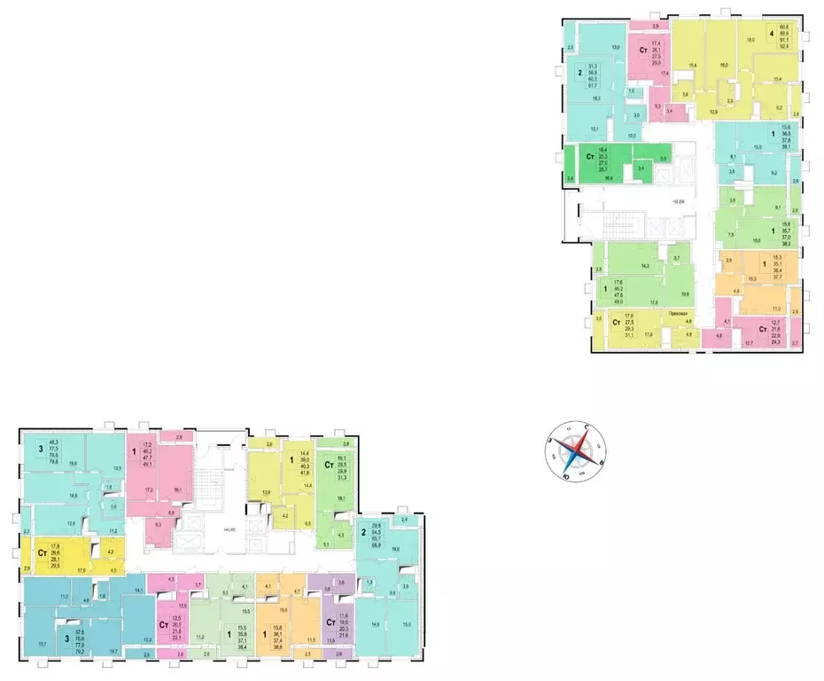 Студия Московская область, Мытищи ул. Академика Каргина, 25 (28.5 м) - Фото 1