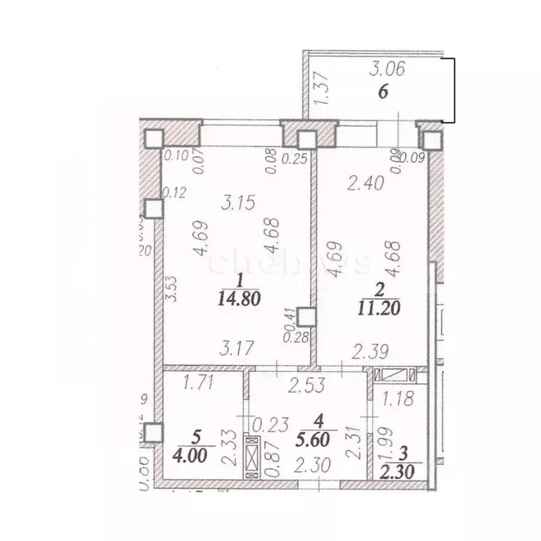 1-к кв. Чувашия, Чебоксары ул. Ильи Тукташа, 7/8 (42.0 м) - Фото 2