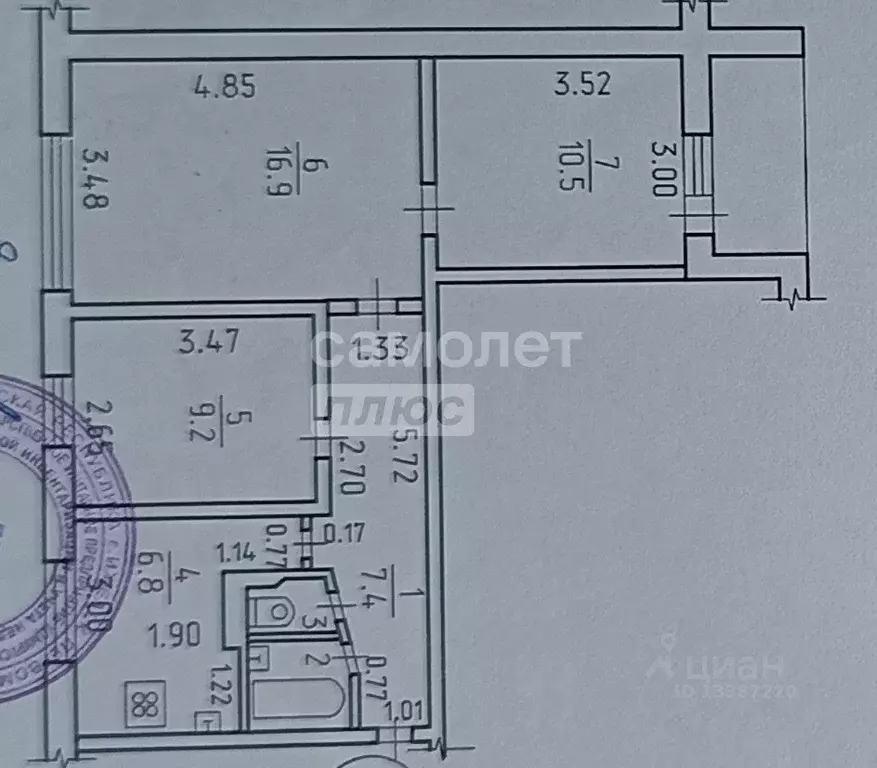 3-к кв. Удмуртия, Ижевск Фруктовая ул., 33 (53.7 м) - Фото 1