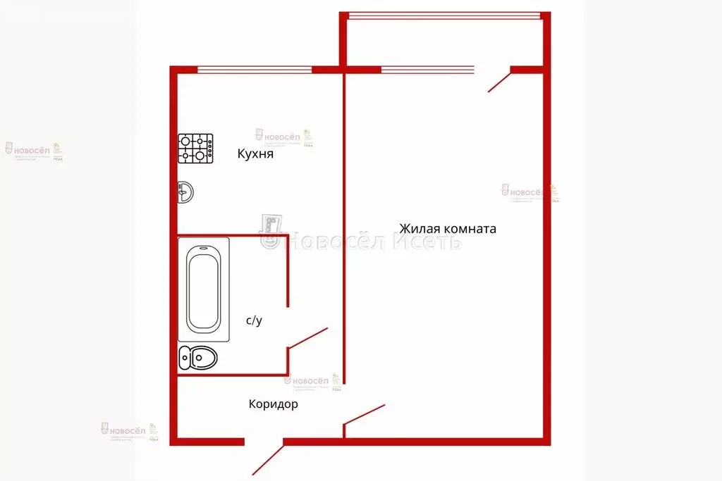 1-комнатная квартира: Екатеринбург, улица Токарей, 27 (33 м) - Фото 0