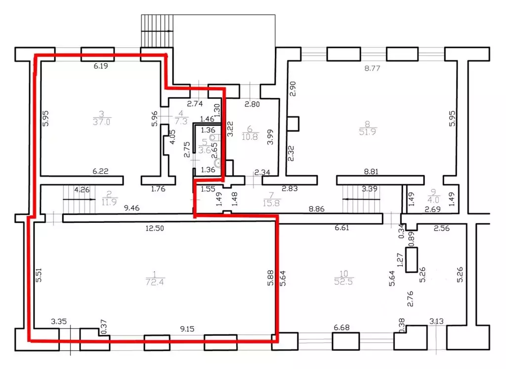 Помещение свободного назначения в Санкт-Петербург Каменноостровский ... - Фото 1