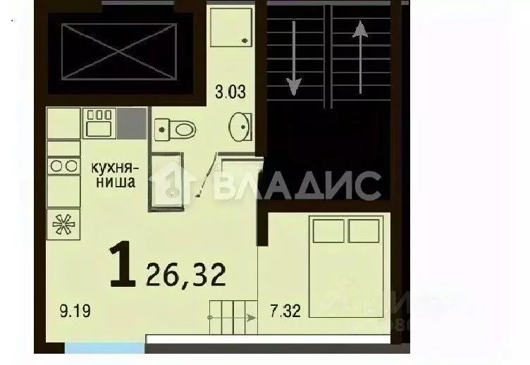 Студия Московская область, Ленинский городской округ, д. Жабкино, ... - Фото 1