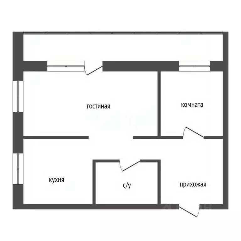 2-к кв. Красноярский край, Красноярск ул. Ладо Кецховели, 54 (42.5 м) - Фото 2