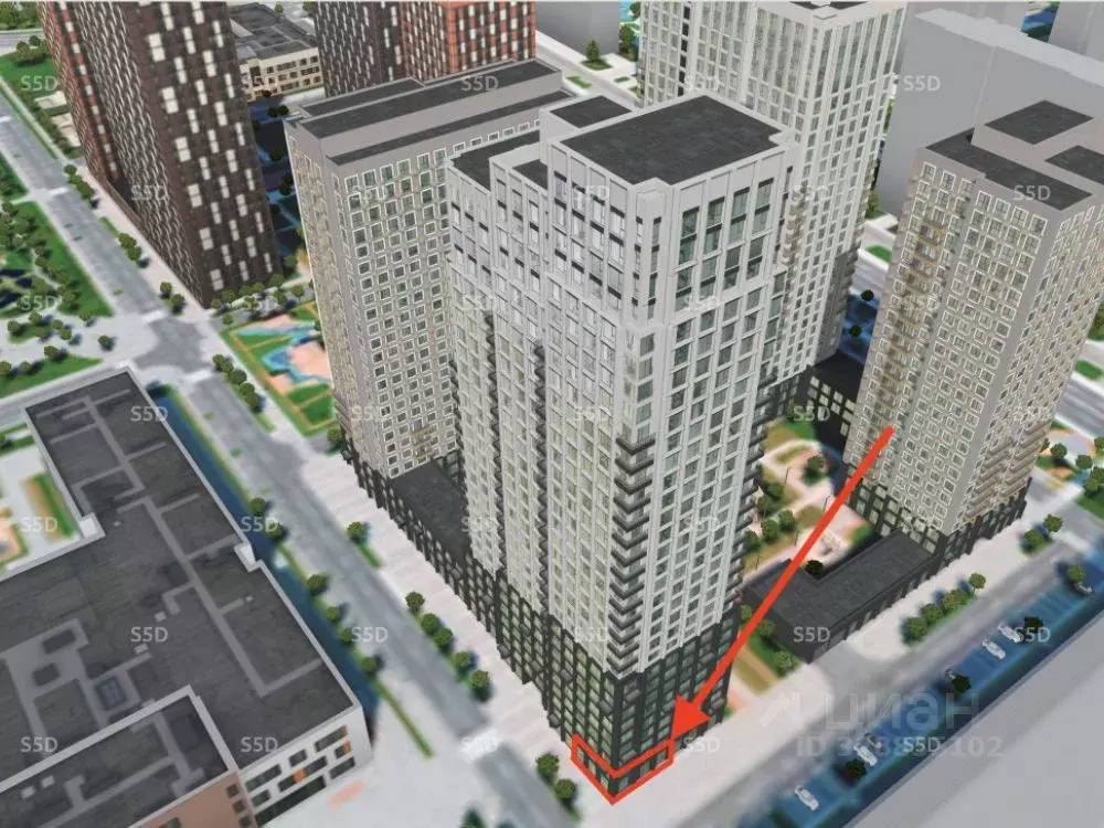 Помещение свободного назначения в Москва Бусиновский Парк жилой ... - Фото 1