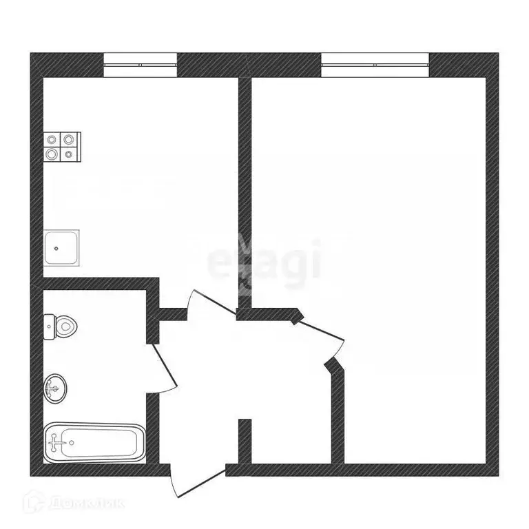 Продаётся 1-к квартира, 31.3 м - Фото 0