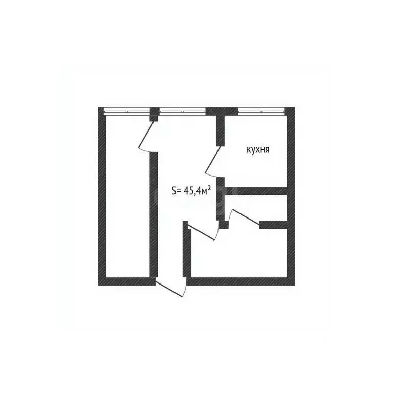 2-к кв. Брянская область, Брянск пер. Фокина, 8 (45.4 м) - Фото 2