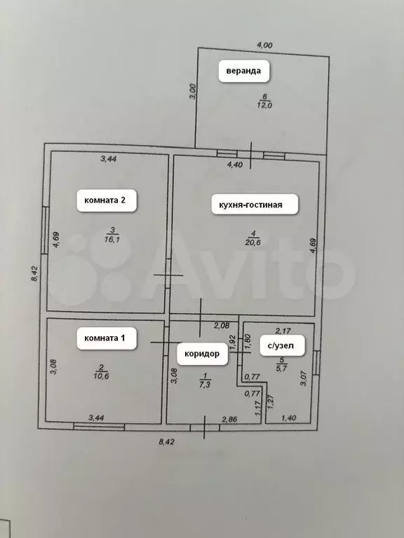 Дом 72,3 м на участке 4 сот. - Фото 0