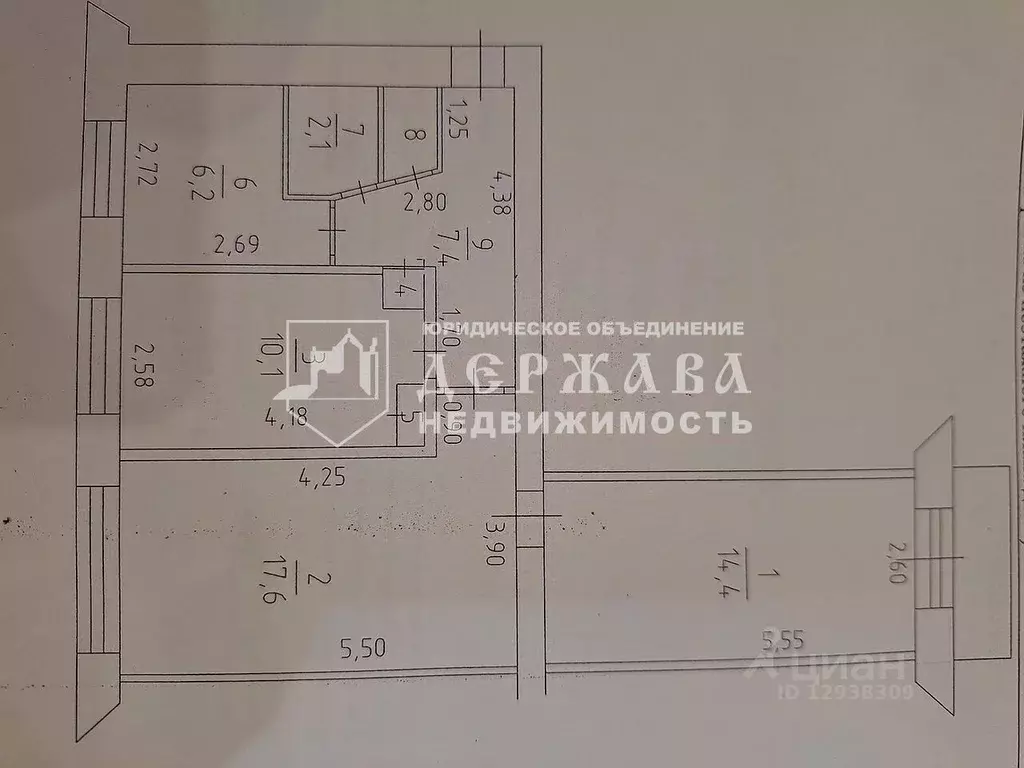 3-к кв. Кемеровская область, Кемерово Инициативная ул., 103 (61.0 м) - Фото 1