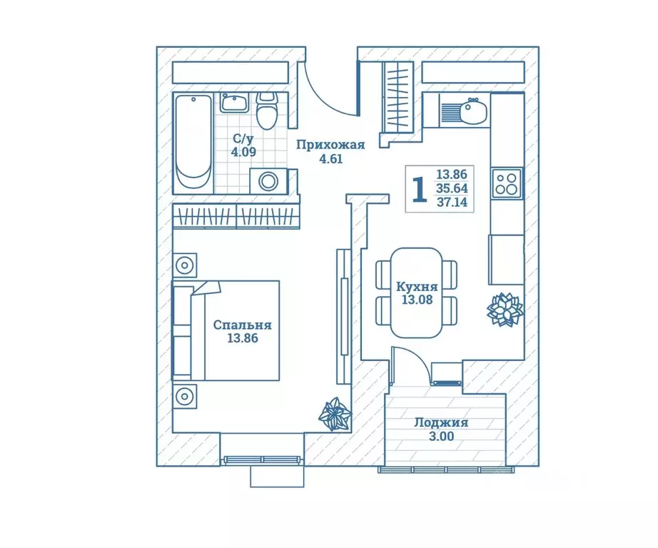 1-к кв. Московская область, Щелково городской округ, Монино пгт ул. ... - Фото 1