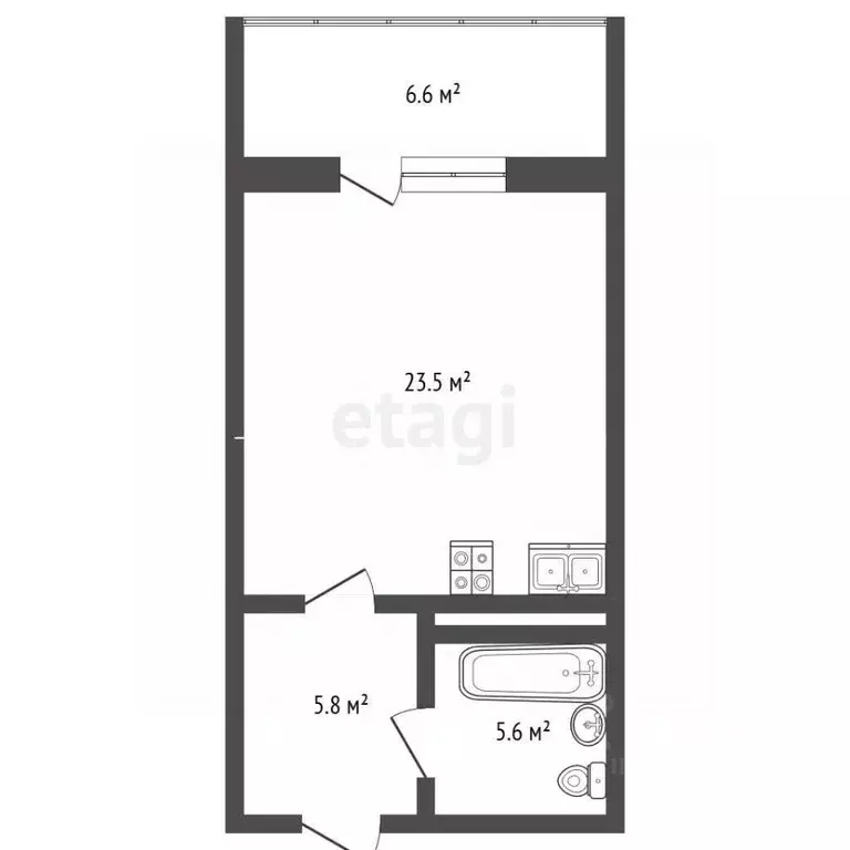 1-к кв. Самарская область, Самара ул. Победы, 3Б (41.3 м) - Фото 2