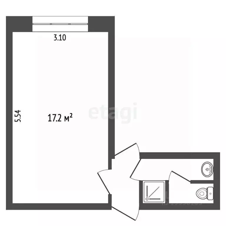 Комната Самарская область, Самара Запорожская ул., 39 (17.2 м) - Фото 2