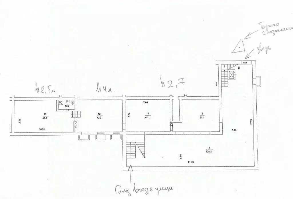Помещение свободного назначения в Москва ул. Шаболовка, 25К2 (707 м) - Фото 2