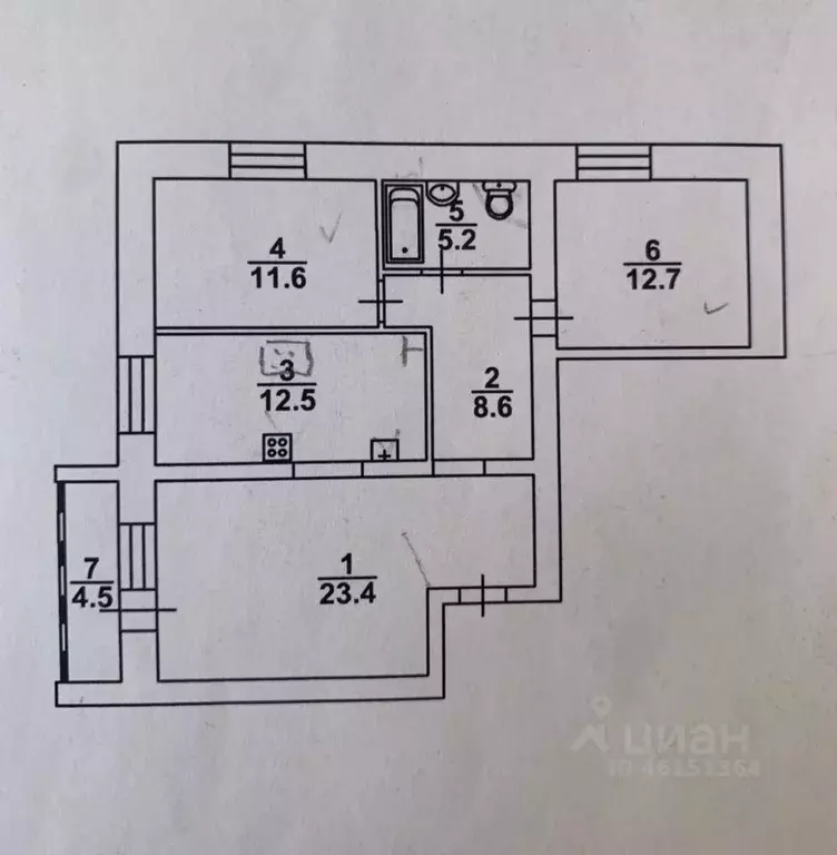 3-к кв. Саратовская область, Саратов ул. Усть-Курдюмская, 1 (75.0 м) - Фото 0