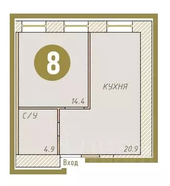 1-к кв. Санкт-Петербург ул. Ивана Черных, 27 (40.2 м) - Фото 0
