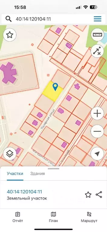 Участок в Калужская область, Медынь Полярная ул. (16.0 сот.) - Фото 2