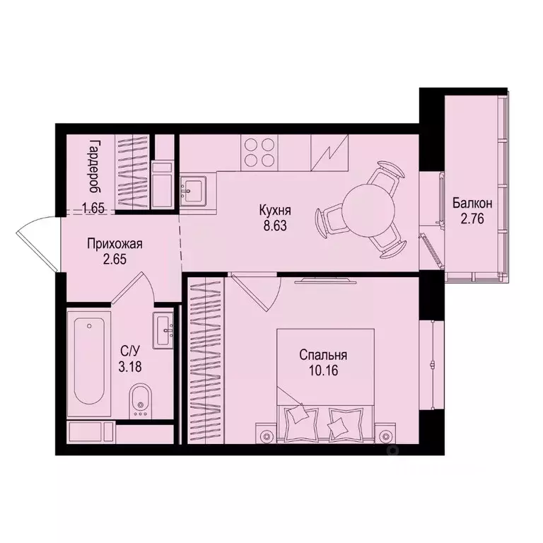 1-к кв. Ленинградская область, Всеволожский район, Заневское городское ... - Фото 1