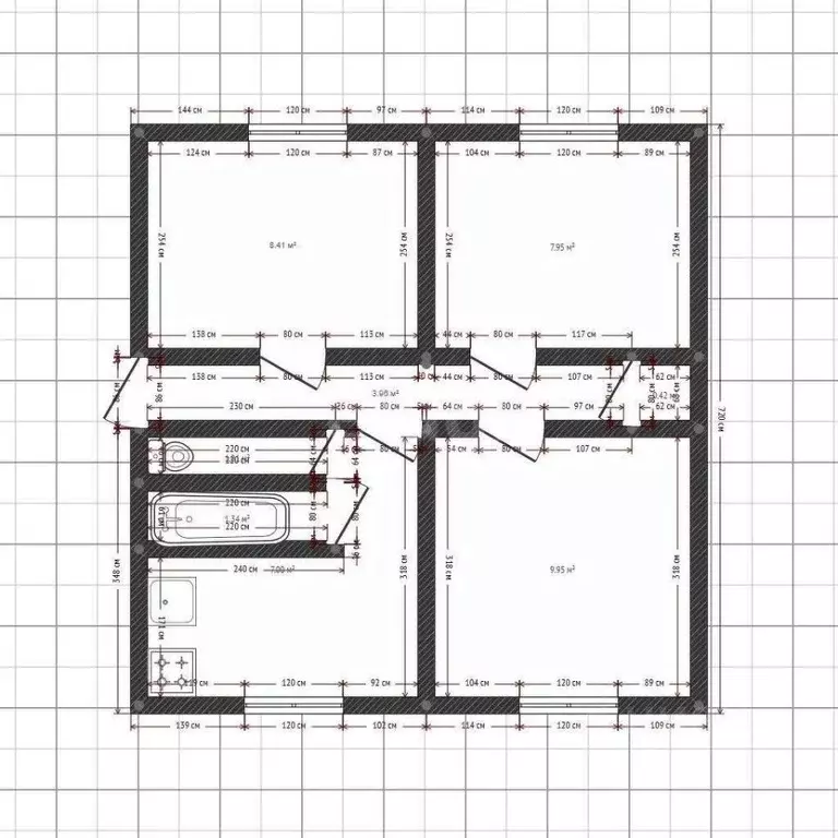 3-к кв. Иркутская область, Ангарск 81-й кв-л, 12 (93.0 м) - Фото 2
