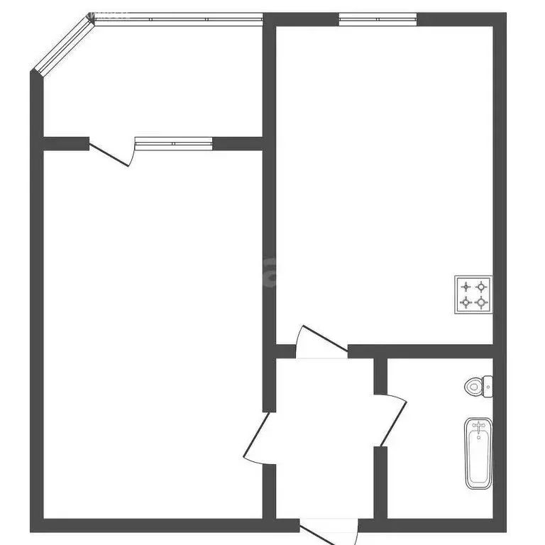 1-комнатная квартира: Черкесск, Первомайская улица, 8 (40.8 м) - Фото 2