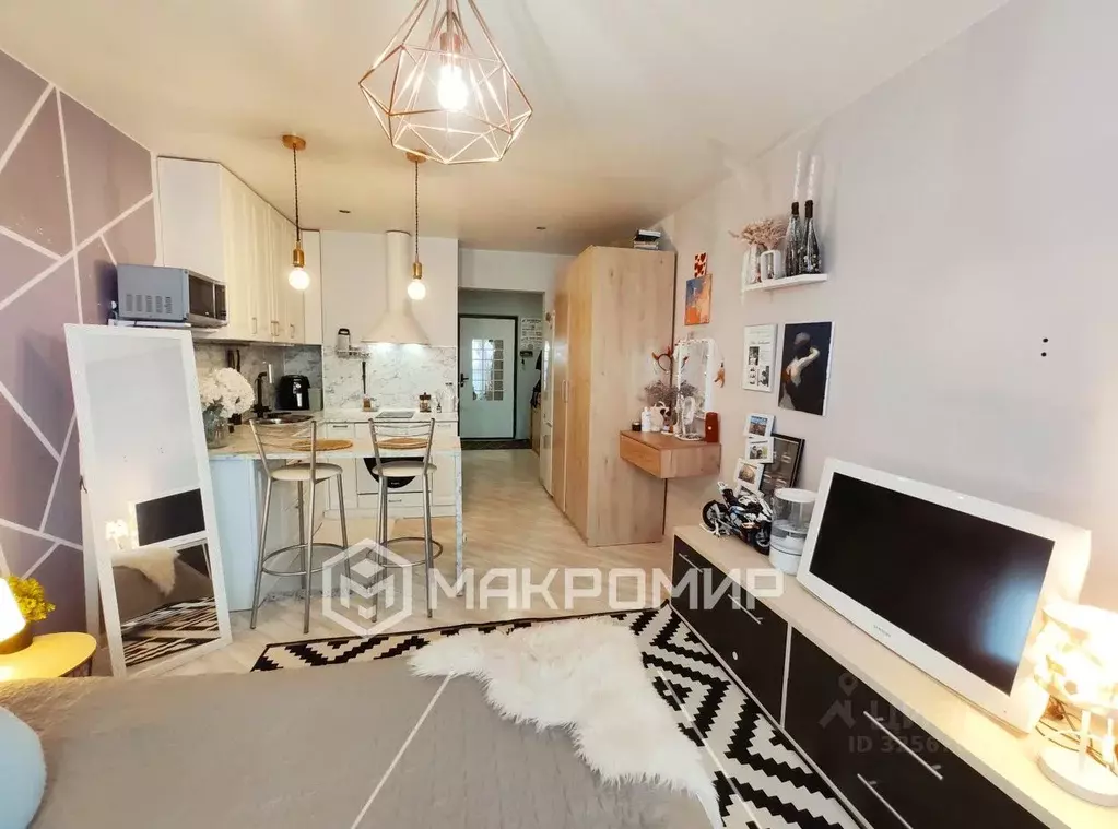 Студия Кировская область, Киров ул. Ивана Попова, 64 (24.6 м) - Фото 2