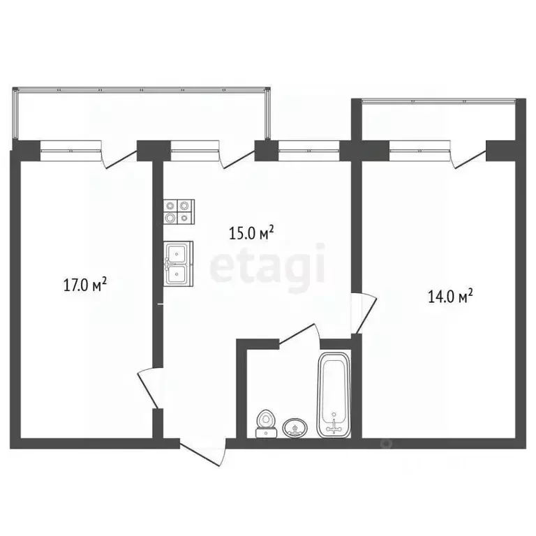2-к кв. Мордовия, Саранск ул. Льва Толстого, 23 (61.8 м) - Фото 2