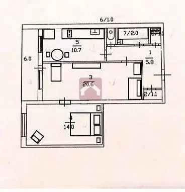 2-к кв. Саратовская область, Саратов Политехническая ул., 74/82 (60.0 ... - Фото 1