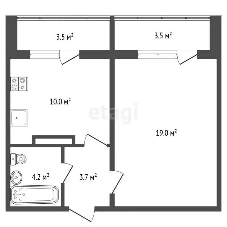 1-комнатная квартира: Орловский муниципальный округ, деревня ... - Фото 1