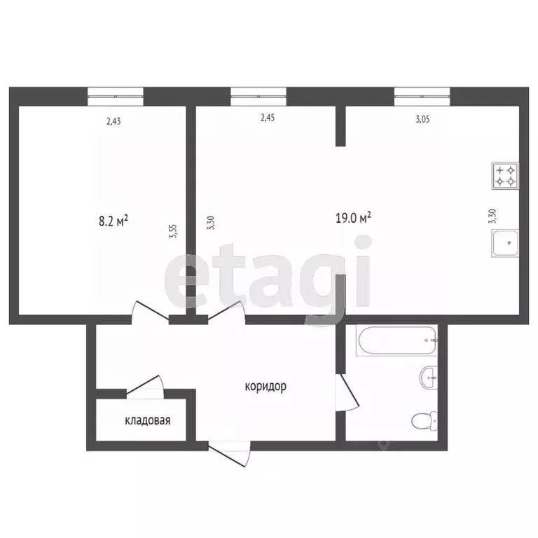 1-к кв. Камчатский край, Петропавловск-Камчатский Петропавловское ш., ... - Фото 2