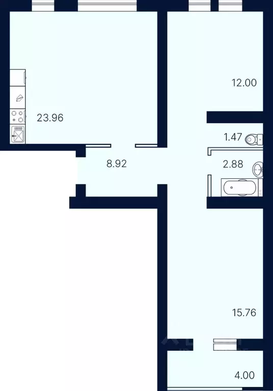 2-к кв. Саратовская область, Саратов Солнечный-2 жилрайон, Сияй-город ... - Фото 0