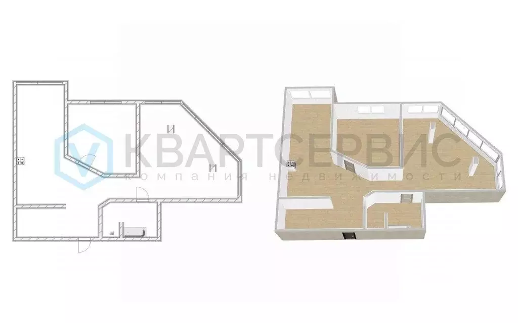 2-к кв. Омская область, Омск ул. 9-я Ленинская, 3 (82.7 м) - Фото 2