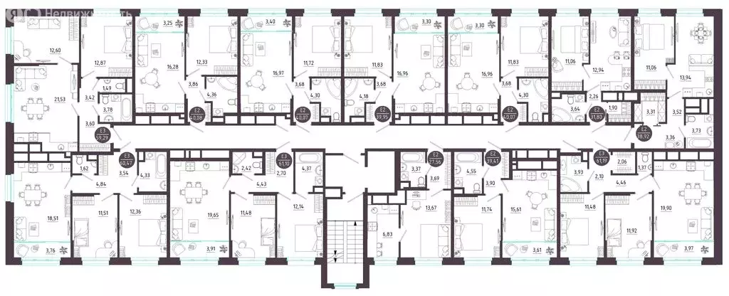 2-комнатная квартира: Тула, Пряничная улица, 6 (59.29 м) - Фото 1
