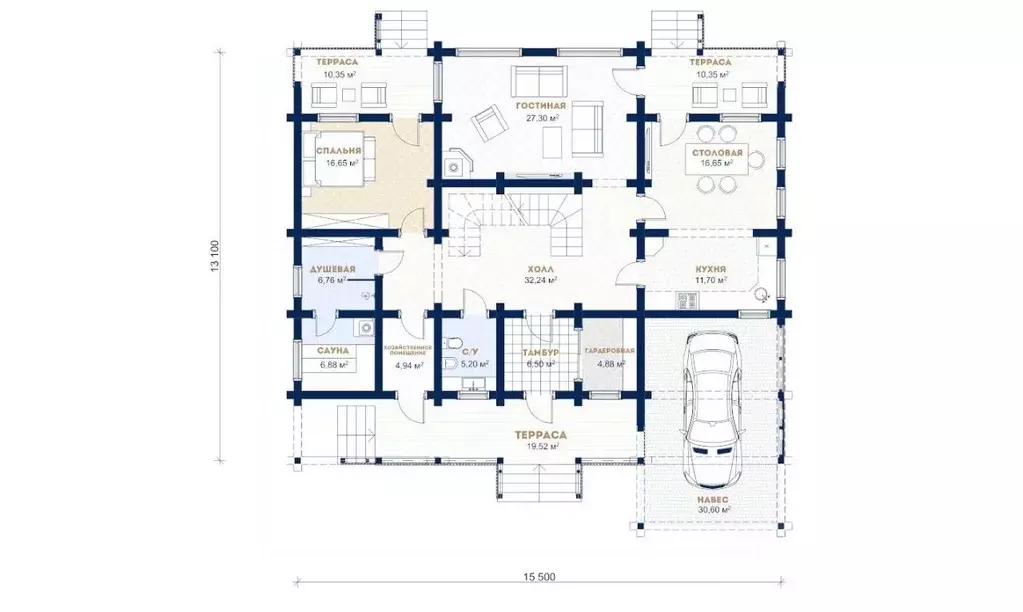 Дом в Ленинградская область, Всеволожский район, Куйвозовское с/пос, ... - Фото 2